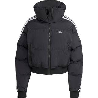 Adicolor cropped syntetisk dunjakke - Black - XL