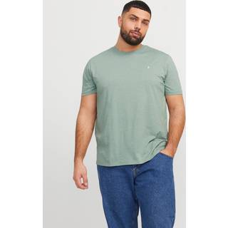 Plus Size Ensfarvet T-shirt