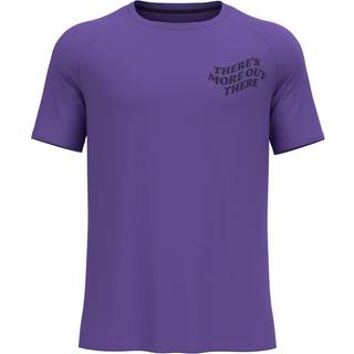 Odlo T-shirt Kortærmet Crew Neck Essential Str. XL Lilla til løb og træning
