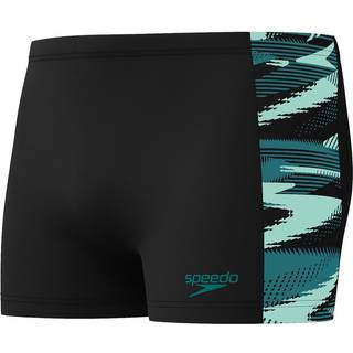 Speedo aquashorts til mænd - Hyperboom Panel - Sort/turkis