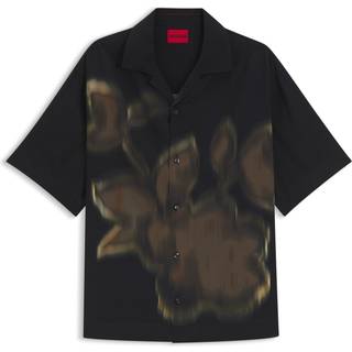 Oversize fit skjorte med blomsterprint