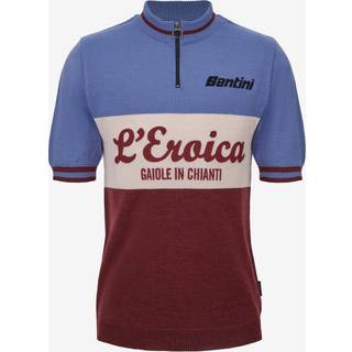 Santini Eroica 28° Gaiole Wool Jersey Cykeljersey Herrer størrelse L farve kulørt