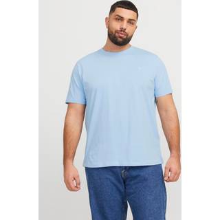 Plus Size Ensfarvet T-shirt