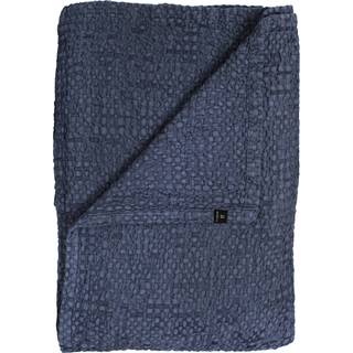 Himla Dani Sengetæppe 260x260 Cm - Sengetæpper Økologisk Bomuld Indigo - Be23208-00217-1417