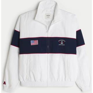 Hollister Hollister Blå Bomberjakke med logo bagpå