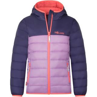Trollkids Girl's Eikefjord Jacket Syntetisk jakke Børn størrelse 140 farve lilla/blå