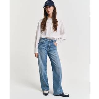 GANT Dame Relaxed fit jeans med lige søm (25) Denim Melange