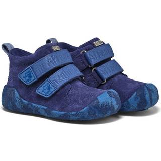 Affenzahn Kid's Lauflerner Übergangsschuh Leder Talky Barfodssko Børn størrelse 24 farve elephant /blue