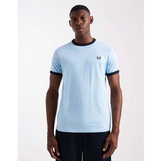 Fred Perry Ringer T Shirt Track Blue