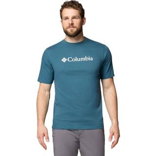 Columbia CSC Basic Logo Short Sleeve T-shirt Herrer størrelse L - Regular farve blå