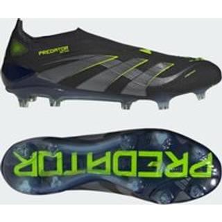 Predator Elite Laceless Firm Ground støvler - Core Black / Carbon / Lucid Lemon - 40 2/3