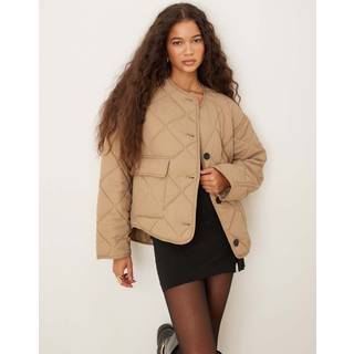 Gina Tricot-Quilted short jacket-Jakker-Beige-XS-Dame