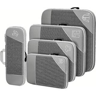 TEMU 5pcs Compression Packing Cubes, Extensible Ultralight Packing Cubes For Suitcases, Suitcase Organizer Bags Set, Travel Cubes Organizer Bags Packing Cubes For Suitcases Backpack Luggage, Trunks