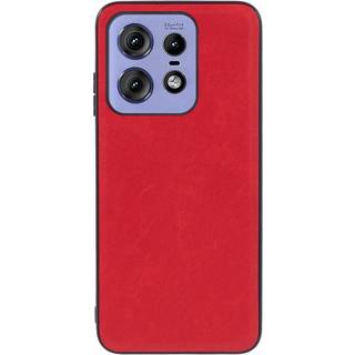 Motorola Edge 50 Pro - EIDERWOOD Kunstlæder Bagside Cover - Rød