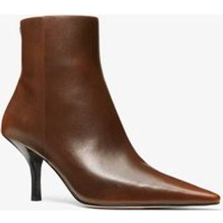 MK Selina Leather Ankle Boot - Brown - Michael Kors - EU 40