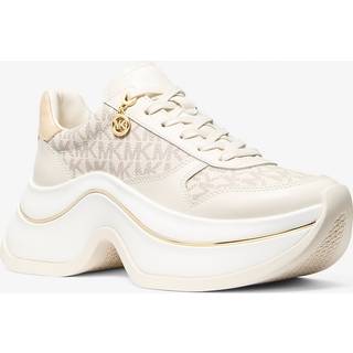 MK Arla Leather and Suede Trainer - Natural - Michael Kors - EU 38
