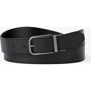 MK Reversible Leather Belt - Black - Michael Kors - ONE SIZE
