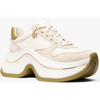 MK Arla Leather and Suede Trainer - Green - Michael Kors - EU 38.5