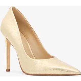 MK Elyse Crackled Metallic Leather Pump - Gold - Michael Kors - EU 38.5