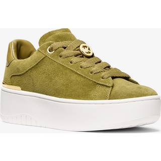 MK Dottie Suede Platform Trainers - Green - Michael Kors - EU 40