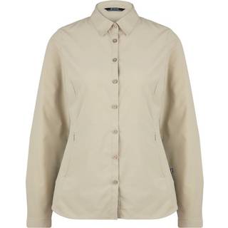 Stoic Women's AntiMosquito ByskeSt. Shirt L/S B-Ware Bluse Damer størrelse L farve beige