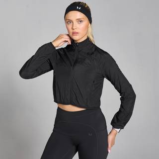 MP Velocity Slim Fit Cropped Windbreaker til kvinder – Sort - L