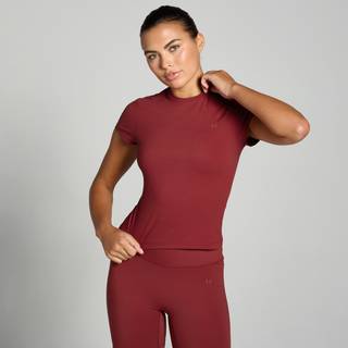 MP Tempo Body Fit Short Sleeve T-Shirt til kvinder – Cherry - S - Rød