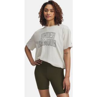 Under Armour Rival Campus Women's Oversized T-Shirt Summit White / Black L