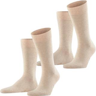 Falke 2-pak Happy Socks - Sand - Str 47/50