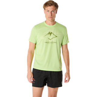 ASICS Fujitrail SS Top Str. XL Grøn Herre - Letvægts T-shirt til Trail Løb