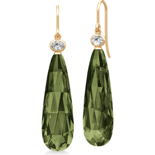 Ofelia Drop Earrings Olive Green