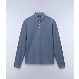 Napapijri Ealis L/S 1 Polo-shirt Herrer størrelse XXL farve blå