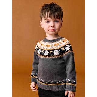 Next Halloween-strikket trøje med rund hals (3måneder -7år)