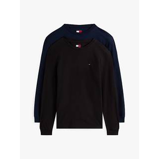 2-Pack Tommy Flag Long Sleeve Slim T-Shirts
