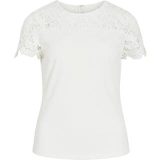 Viclara Blonde Top Med Korte Ærmer
