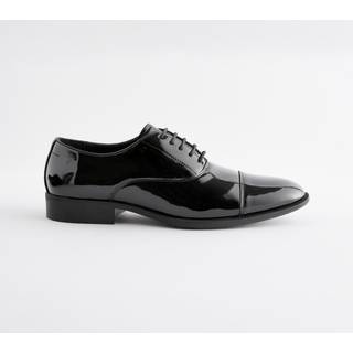 Next Black Standard Fit Patent Oxford Toe Cap Shoes - EU 46 (UK 11.5)