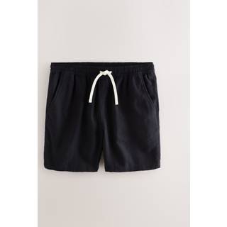 Next Teksturerede Stribet shorts med elastik i taljen - Stor