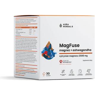 Aura Herbals - MagFuse: Magnesium + Ashwagandha 30 stk