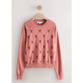 Next Blush Pink Soft Touch Crew Neck Cotton Rich Jumper