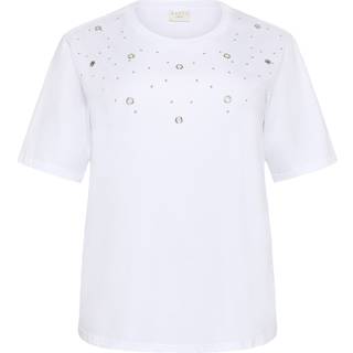 Kaffe Curve Kcclio Eyelets Tshirt Toppe & T-Shirts 10583764 Optical White (XLARGE)