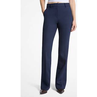 MK Bootcut Stretch Wool Blend Trousers - Blue - Michael Kors - EU 40