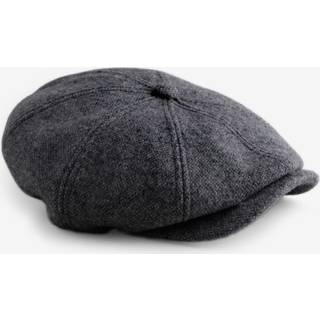 Next Charcoal Grey Baker Boy Hat with Wool