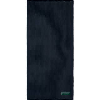 Calvin Klein PATCH CHUNKY RIB COTTON SCARF Halstørklæde LV04D8055GUB1 - Herre - Cotton