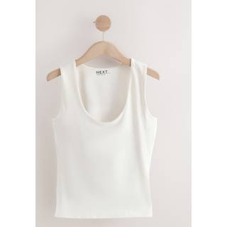 Next Ecru White Scoop Neck Vest