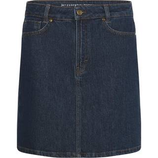 My Essential Wardrobe Mwcady 139 Mid Skirt Nederdele 10705269 Dark Blue Un-Wash (34)