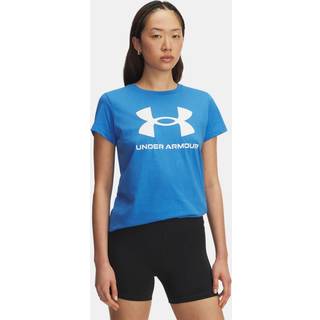 Under Armour Rival Logo Women's Short Sleeve Blue Atlantis / White M