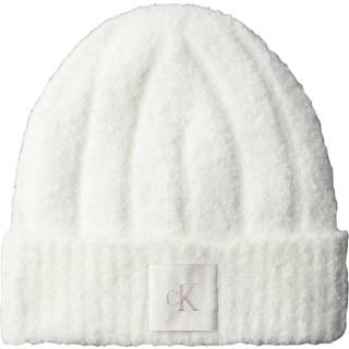 Soft Boucle Signature Logo Beanie - White - One Size