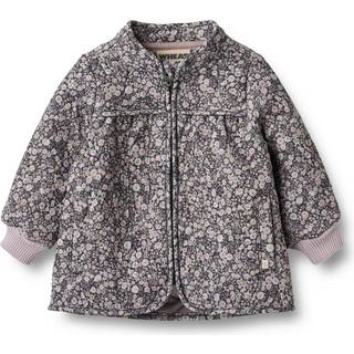 Thilde Baby Termojakke, Black Sea Flowers, 86 cm