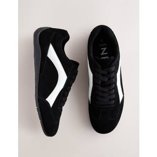 Next Forever Comfort lædersneakers med slimsål og snørebånd