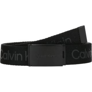 Kids' Canvas Logo Belt - Black - L-XL